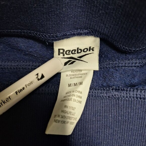 Reebok Jogger Sweatpants Blue Tie Waist Youth Medium Casual Lounge Wear Medium - Picture 3 of 6